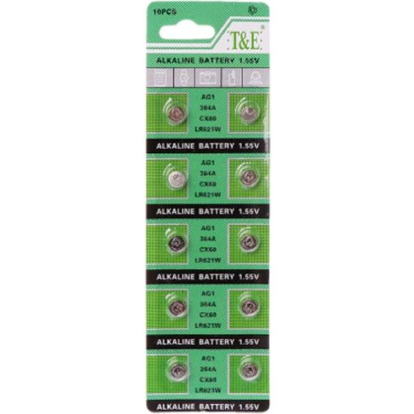 2 x strip à 10 stuks | Alkaline Batterijen | AG1 | Knoopcel batterij