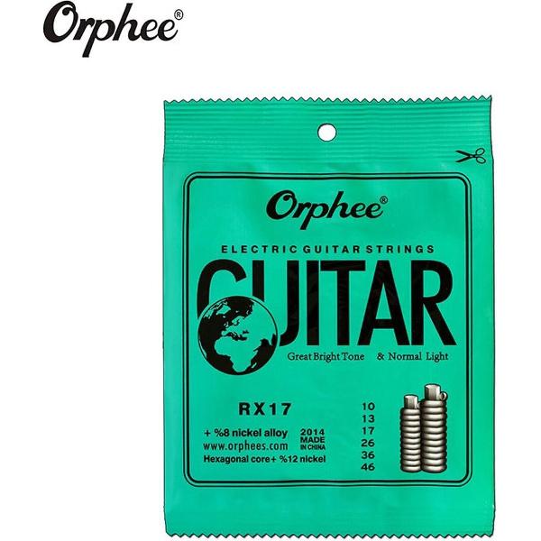 Gitaarsnaren Set - Snarenset voor Elektrische Gitaar (6 stuks/EBGDAE)-Orphee® RX17