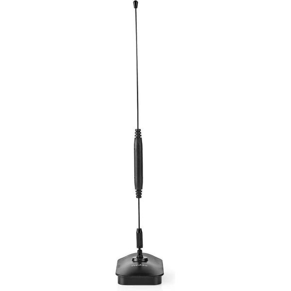 Nedis ANIR0502BK Hdtv-antenne Voor Binnen 0 - 5 Km Versterking 5 - 7db Vhf / Uhf Zwart
