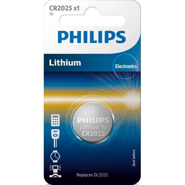 Philips CR2025 Knoopcel Batterij