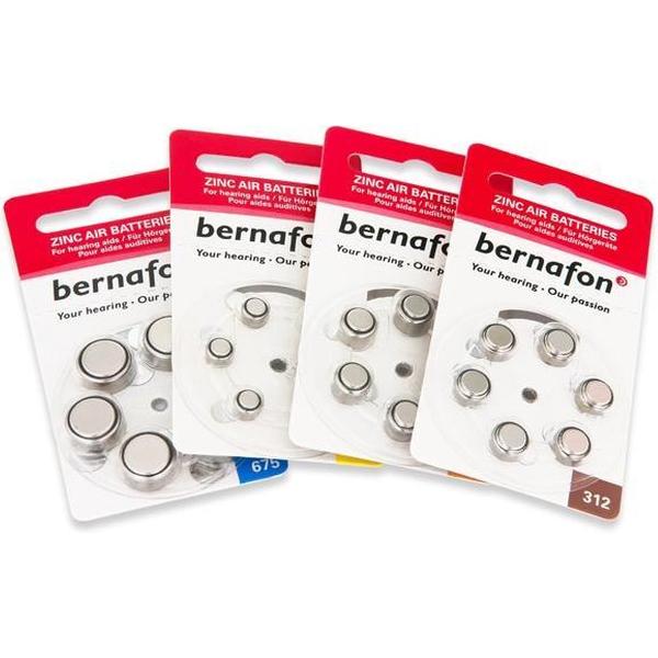 Bernafon - Hoortoestel batterijen - P312 - Bruine sticker