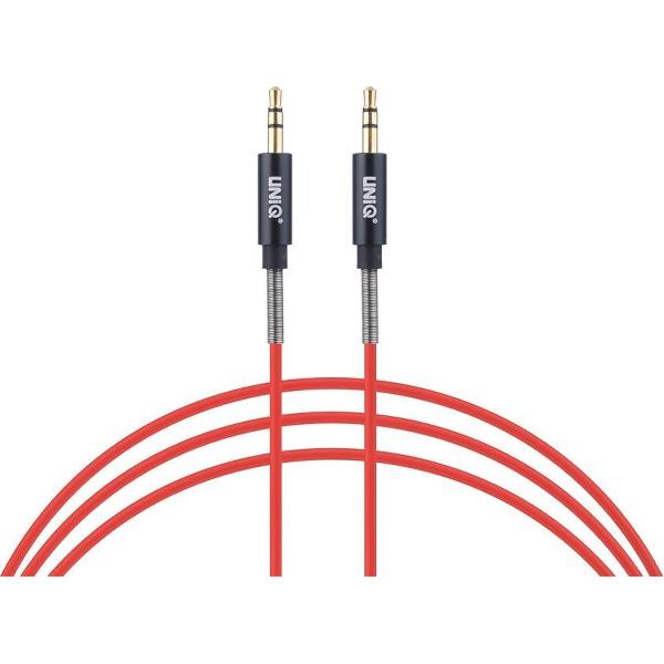 UNIQ Accessory Audiokabel Anti-Winding AUX - Rood