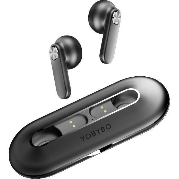 YOBYBO CARD20 - Dunste Draadloze Oordopjes ter Wereld - Met Oplaadcase - Zwart