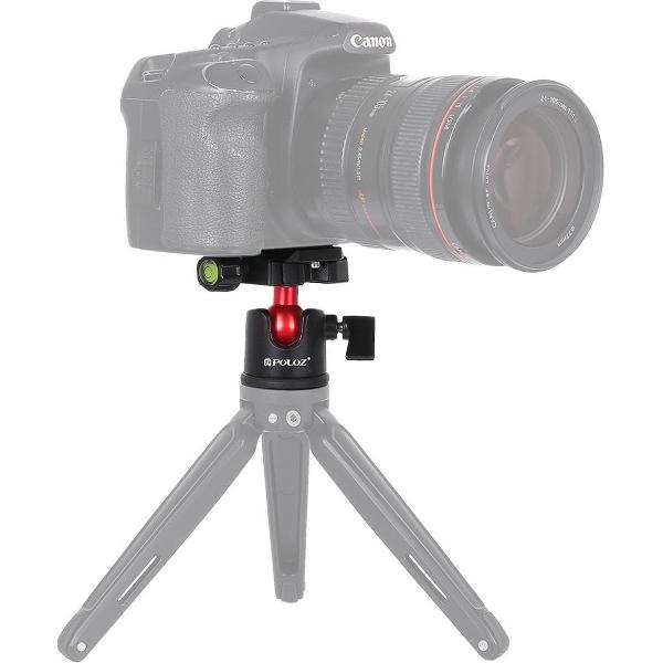 PULUZ 360 graden rotatie panoramische metalen balhoofd met snelkoppelingsplaat voor digitale spiegelreflexcamera's en digitale camera's (zwart)