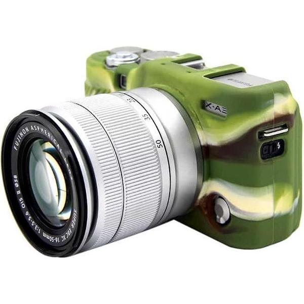PULUZ zachte siliconen beschermhoes voor FUJIFILM X-A3 / X-A10 (camouflage)