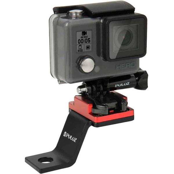 PULUZ vaste metalen motorfiets houder voor GoPro NIEUWE HERO / HERO6 / 5/5 sessie / 4 sessie / 4/3 + / 3/2/1, Xiaoyi en andere actiecamera's (rood)