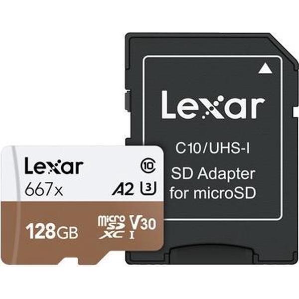 Lexar Professional 667x flashgeheugen 128 GB MicroSDXC Klasse 10 UHS-I