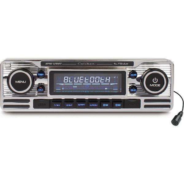 Caliber RMD120BT - Autoradio - Retro - Bluetooth - Chrome
