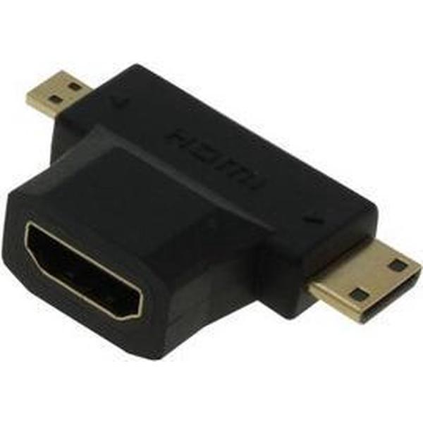 OTB HDMI Adapter T-Stuk HDMI naar Mini-HDMI / Micro-HDMI