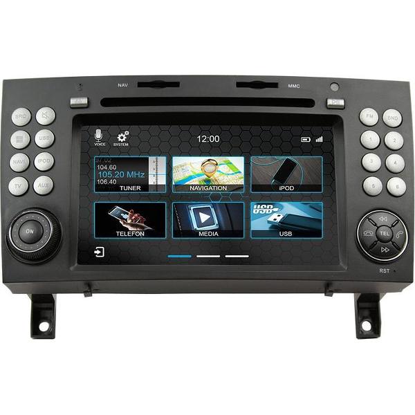 DVN N7SLK PRO Navigatie Mercedes SLK R171 dvd parrot carkit usb tmc apple carplay android auto Most