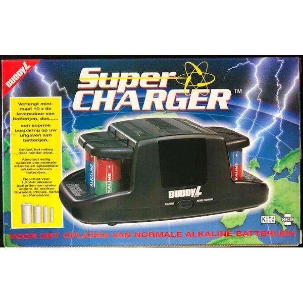 Buddy L Super Charger 1,5V gewone alkaline en oplaadbare batterijen oplader