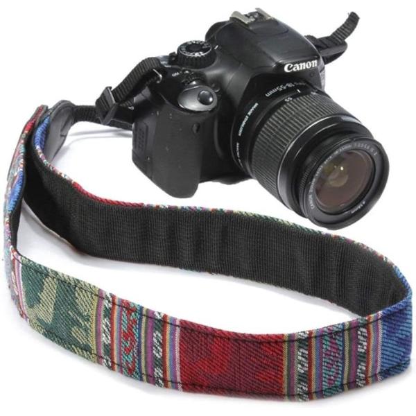 DSLR / Nikon / Canon / Sony Vintage Nek Strap Band BLAUW