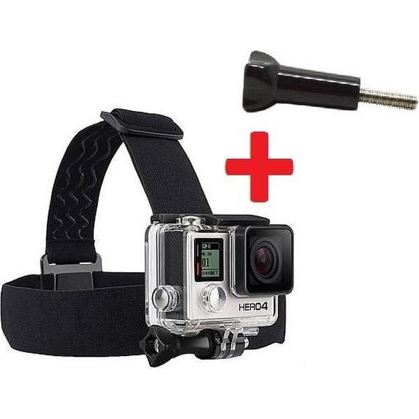 Proqam® Hoofdband / Hoofdhouder/Head Strap (GoPro Hero 1, 2, 3 en 4 / SJ4000 / SJ5000/SJ6000 SJCAM) met antislip + power screw