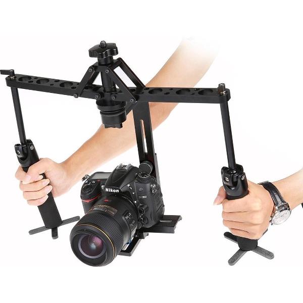 Dual Gimbal Handgrips Handheld Mechanical Stabilizer voor Camera