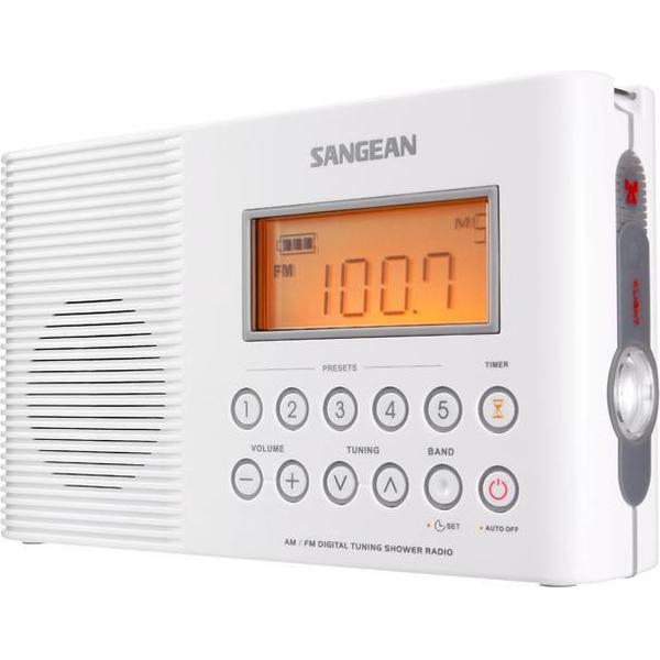 Sangean H201 - Doucheradio - Wit