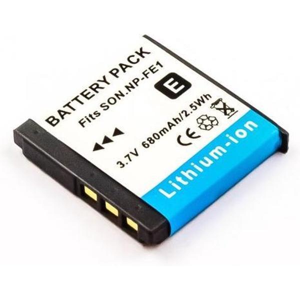 Battery similar SONY NP-FE1, Li-ion, 3,7V, 680mAh, 2,5Wh, dark grey