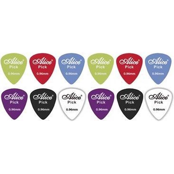 12 Gitaar plectrums 0.96 mm