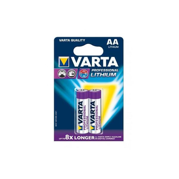 Varta Batterijen - Aa Penlite - Lithium Professioneel - 2 Stuks