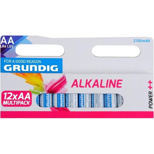 Grundi AA Alkaline Batterijen | 12 stuks