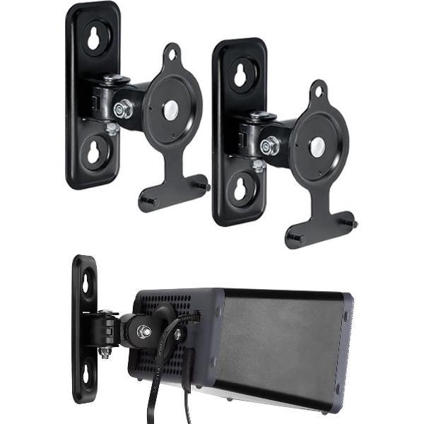 Full Motion Muurbeugel Set Voor Sonos Play:3 - Draaibaar en Kantelbaar - Zwart