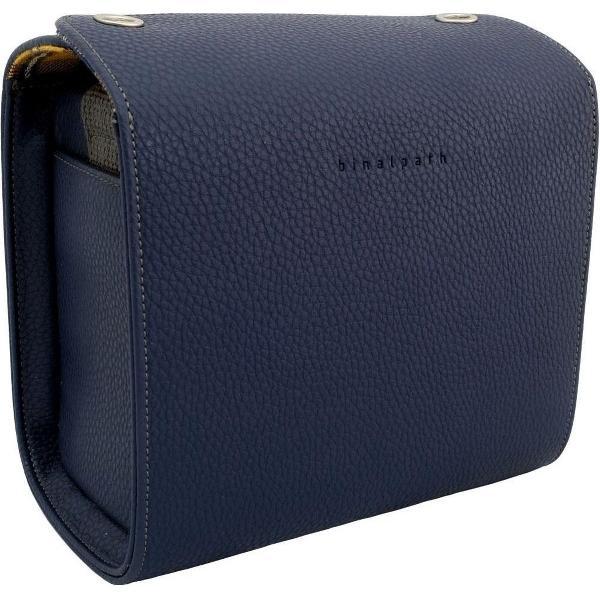 Gariz CB-NMCSNV Synthetic Leather Small Navy