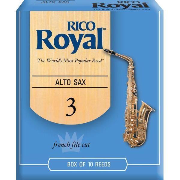 D'Addario Woodwind Royal Alto Saxophone Reeds 3 rieten
