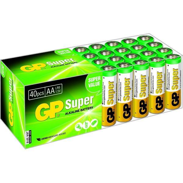 GP Super Alkaline AA batterijen - 40 stuks