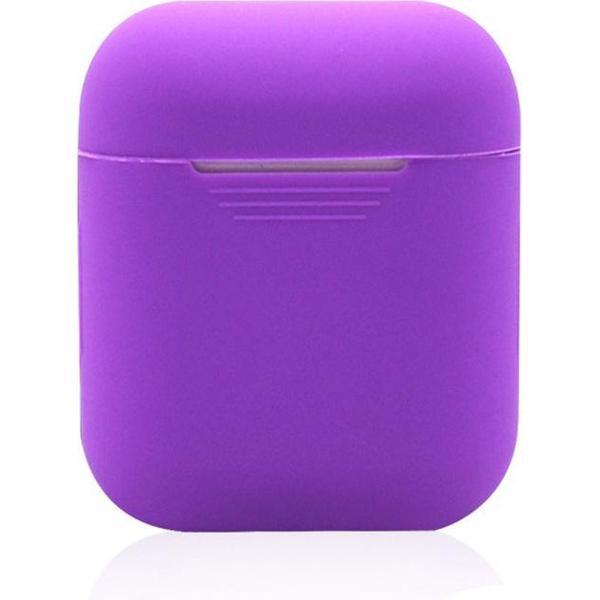 KELERINO. Siliconen hoesje voor Apple Airpods Softcase - Paars