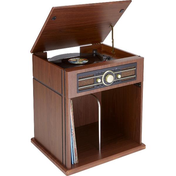 Bigben TD104 Houten Platenspeler - Kast