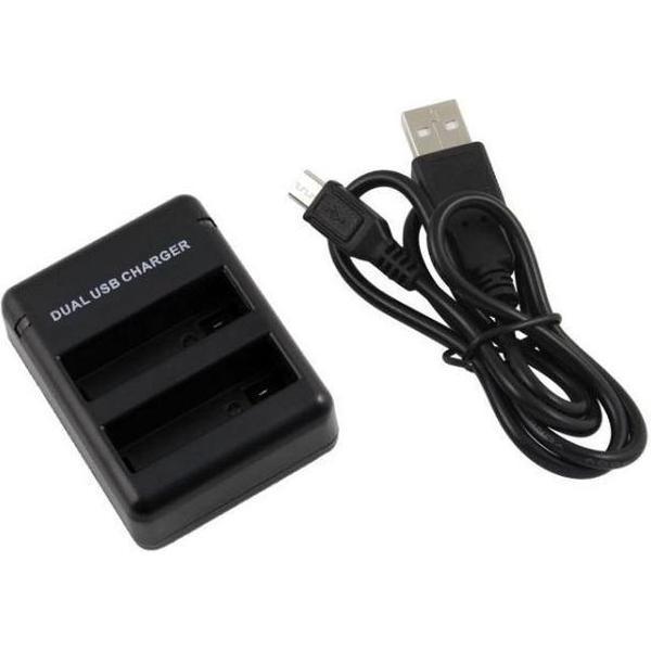 ZFY Dual Battery Charger GoPro Hero 5 6 - Dubbele Snel Lader voor GoPro Hero 5 6 Batterijen / Accu's
