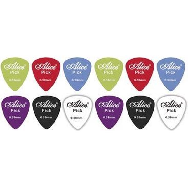 12 Gitaar plectrums 0.58 mm