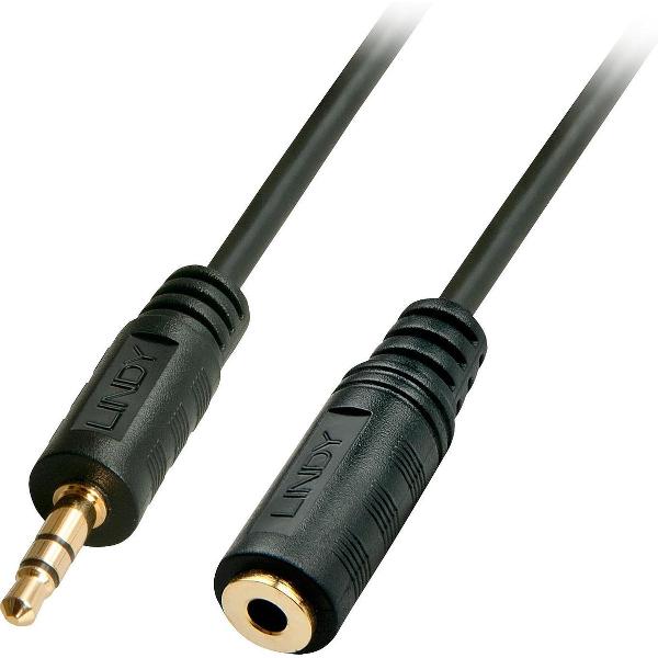 Lindy 35654 audio kabel 5 m 3.5mm Zwart
