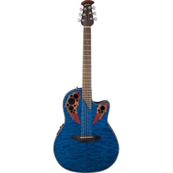 Ovation CE44P-8TQ Celebrity Elite Plus Transparent Blue