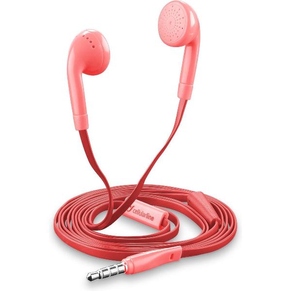 Cellularline BUTTERFLYSMARTP In-ear Stereofonisch Bedraad Roze mobiele hoofdtelefoon
