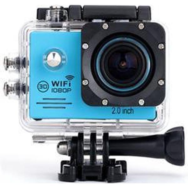 Action camera met Wifi - blauw