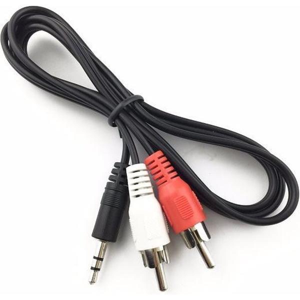 MyStand® Mini Jack Naar Tulp Stereo Verloop Kabel Adapter- 3,5 MM Aux To 2x RCA Audiokabel