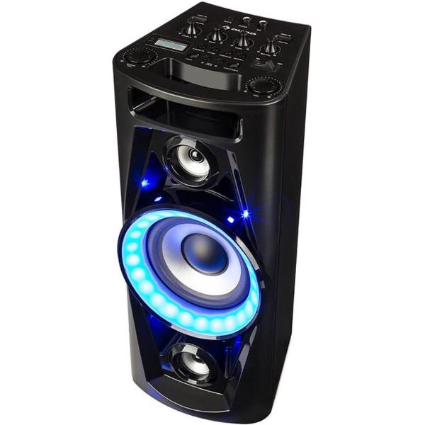 UltraSonic Pulse V6-40 audiosysteem luidspreker accu BT USB MP3 AUX FM gitaar led microfoon