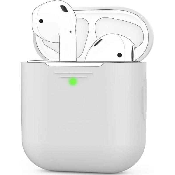 YPCd® Airpods Case - Siliconen - Wit