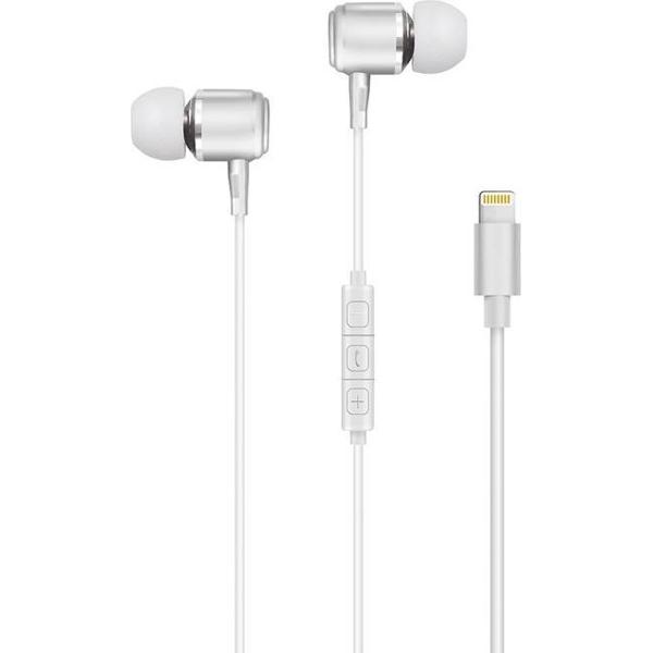 Forever Music Soul Lightning Stereo oortelefoon met microfoon wit MFI