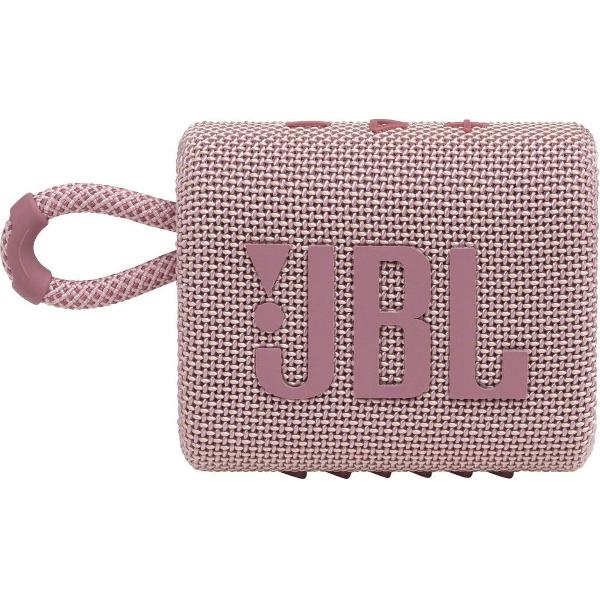 JBL Go 3 Roze - Draadloze Bluetooth Mini Speaker
