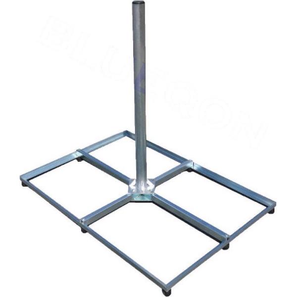 Blueqon KAT4060 Vaste Tegelvoet 120 CM | 48 Ø - Antenne Montagebeugels