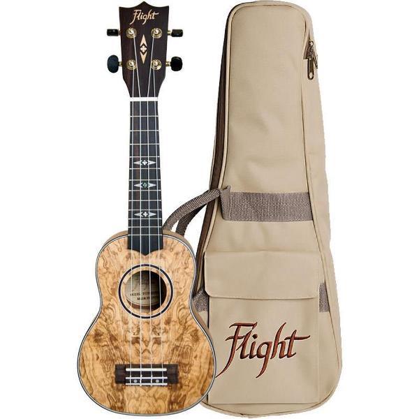 Flight: DUS410 Soprano Ukulele -Quilted