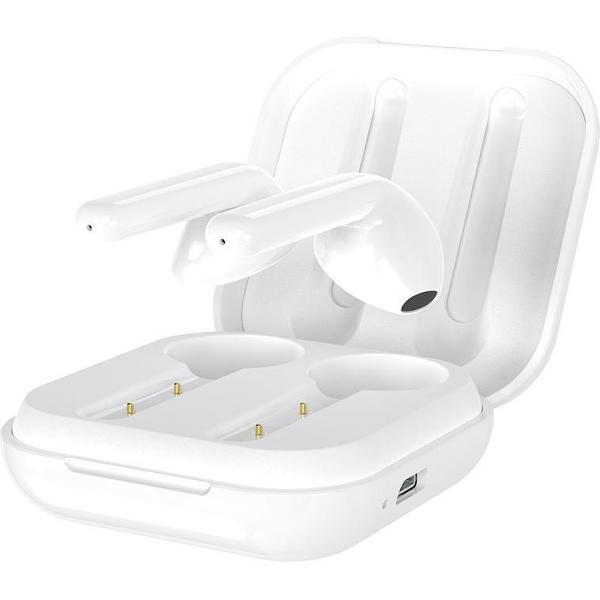 Qbuds Draadloze Oordopjes 4 uur luistertijd – In-ear oordopjes IPX4 – Bluetooth V5.0 oordopjes – Draadloze oortjes – Met een vol oplaaddoos kan 3 keer de oordopjes opladen – Earpods – Geschikt voor IOS/Android –Wit