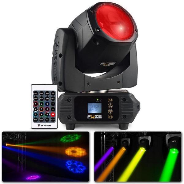 Moving head - BeamZ FUZE75B moving head met 75W LED, 12 kleuren, 17 gobo's, prisma en fresnel lens