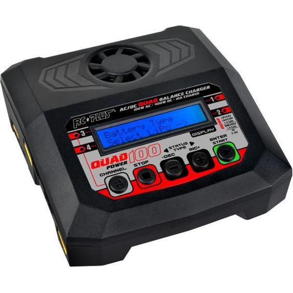 RC Plus - Power Quad 100 Charger -lipo lader 4x 4S lipo lader