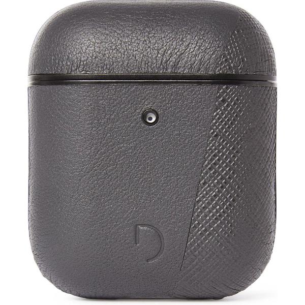 DECODED AirCase2 Split – AirPods 1 / 2 Full Grain Leren Case (Antraciet)