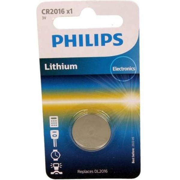 Batterij Phillips cr 2016 knoopcel CR2016 LITHIUM