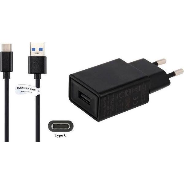 2A lader TUV gekeurd 2,2 m Oplaadkabel USB 3.0 en oplader adapter met stekker. Past ook op Archos. o.a. Oxygen 101s, Sense 101x