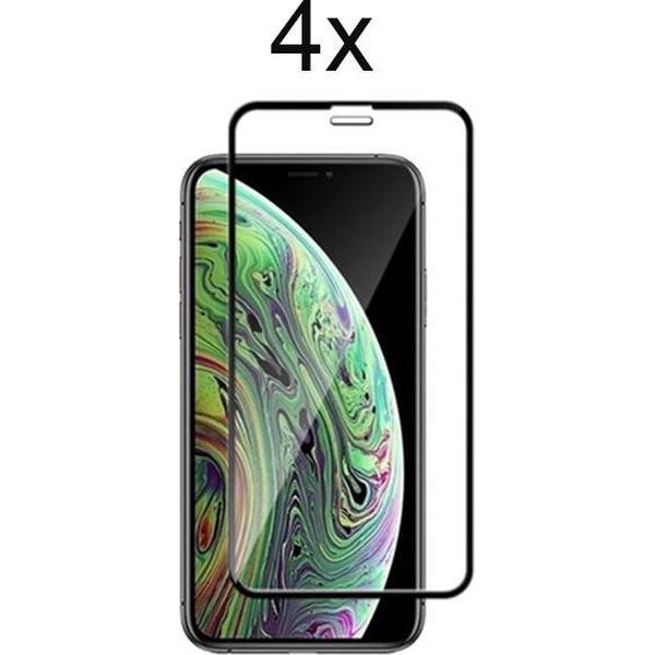 iPhone 12 Pro Max Screen Protector - Beschermglas Apple iPhone 12 Pro Max Screenprotector Glas - Full cover - 4 stuks