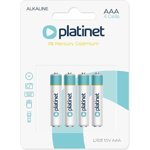 PLATINET Batterij Alkaline PRO AAA / LR03 / 1.5V - 4-pak
